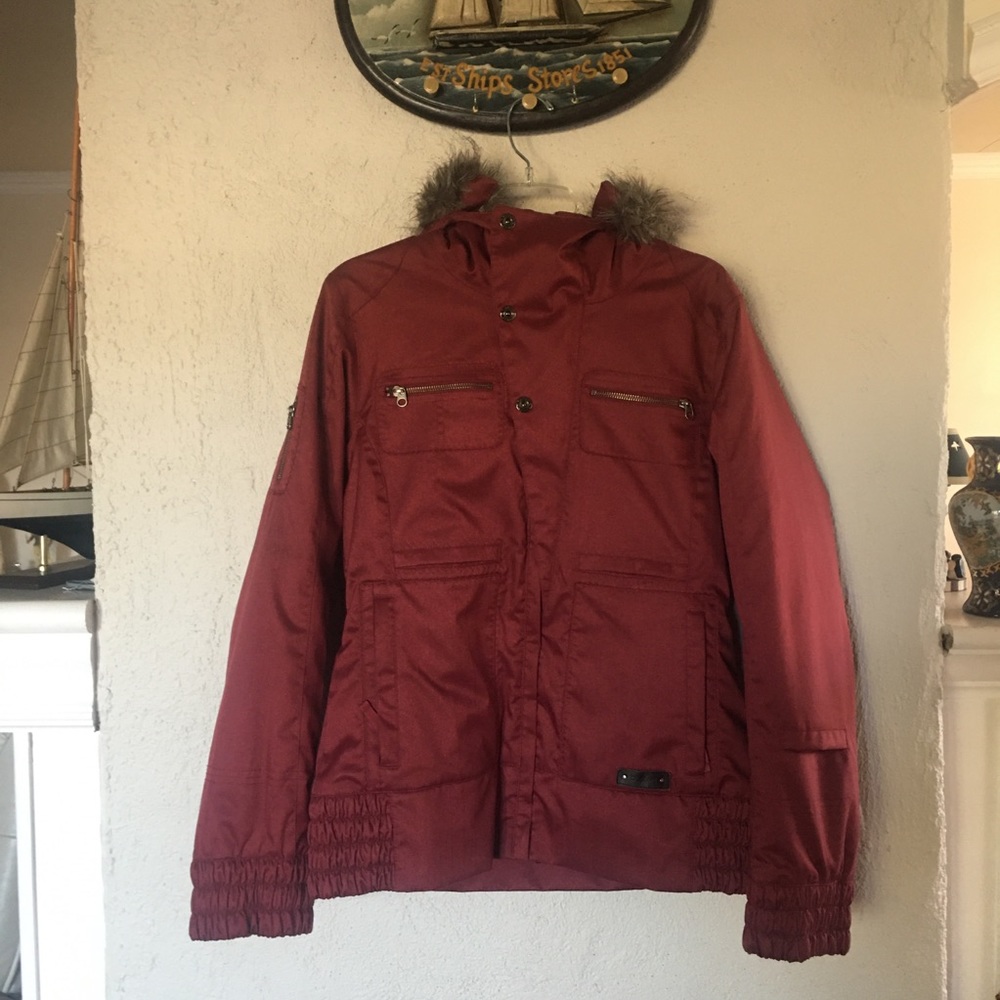 Burton Dry Ride Waterproof Snowboard Ski Hooded Lush Jacket